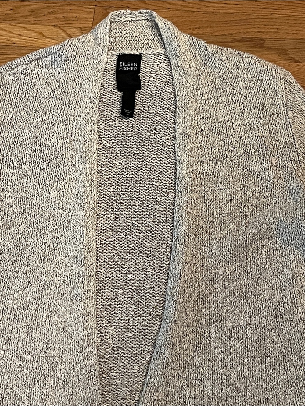 Eileen Fisher Open-Front Cardigan in Light Beige - Picture 5 of 5